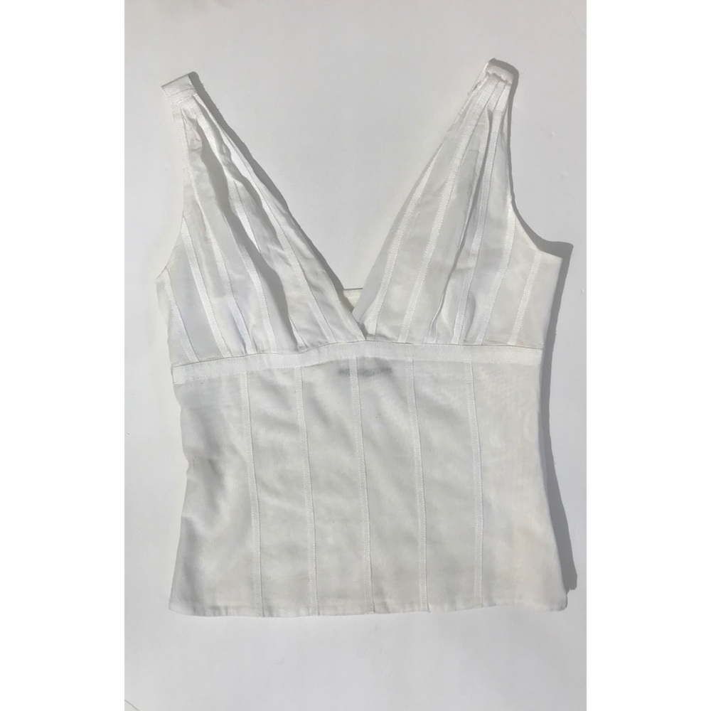 Elie Tahari white tank top - Picture 4 of 11